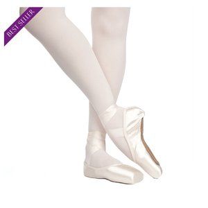 NEW Russian Pointe Shoes Rubin U-Cut with Drawstring Size 37.5 W5 Shank FM